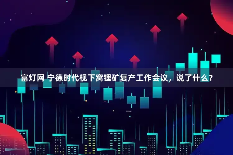 富灯网 宁德时代枧下窝锂矿复产工作会议，说了什么？